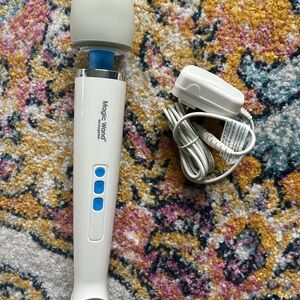 Magic Wand Massager with Blue Accents